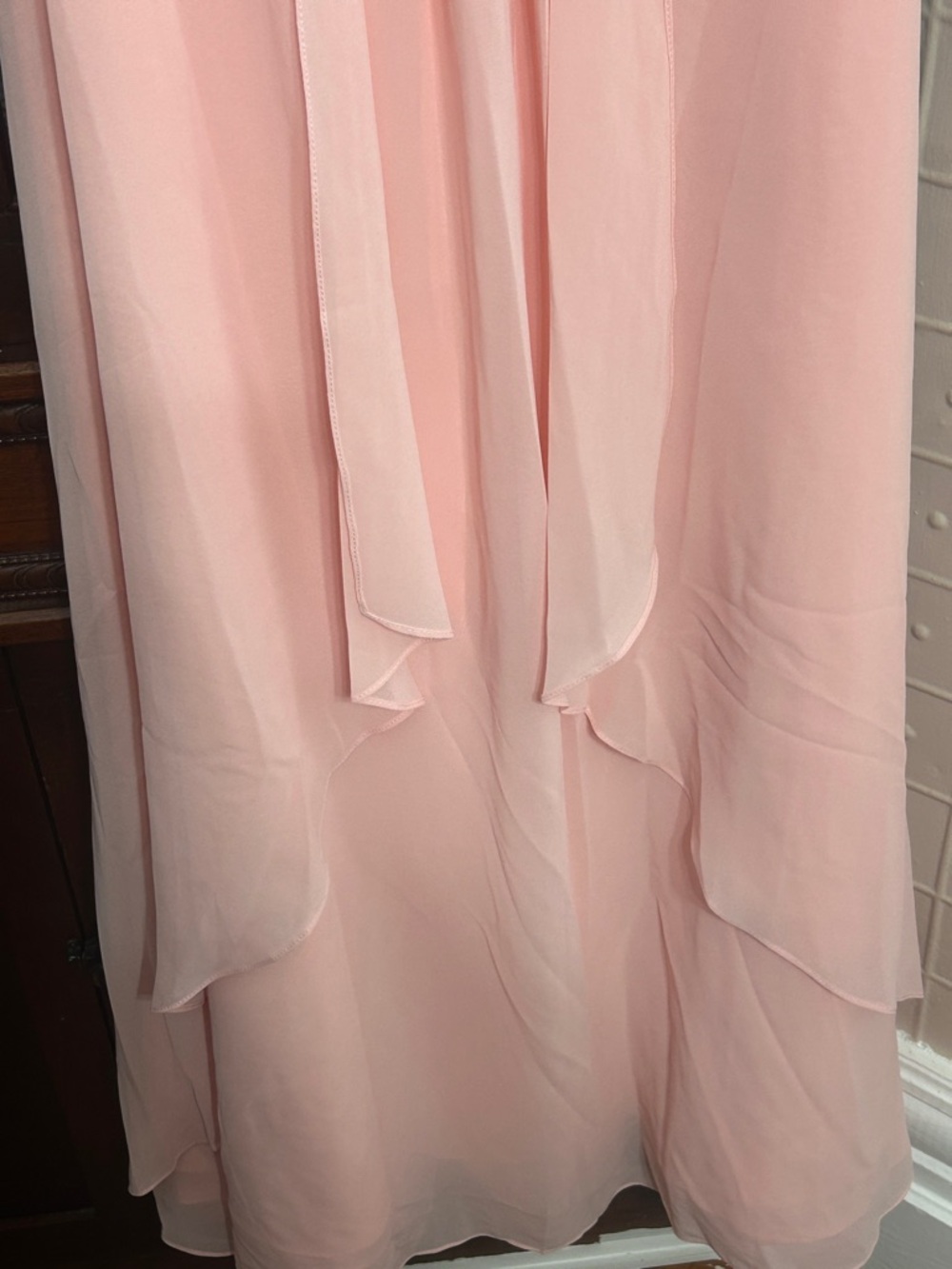 Prom: Strapless Blush Pink Beaded Lace Prom Gown - corset back NWT - Picture 7 of 9